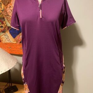 Pebble Beach Performance Tee in Plum